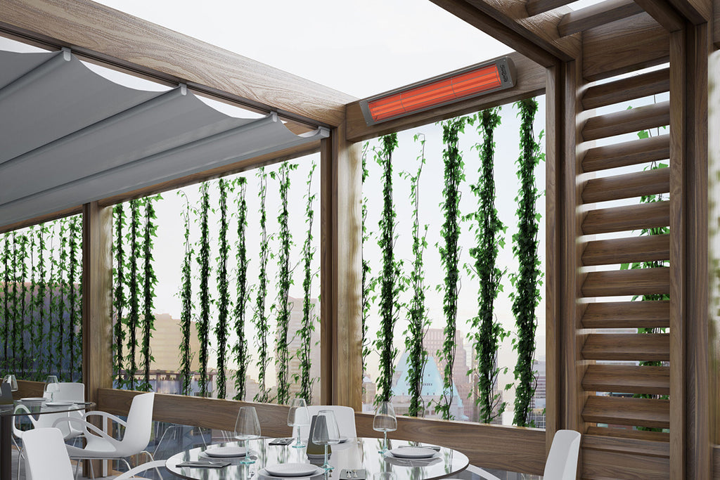 Bromic Heating  Cobalt Smart-Heat Electric Infrared Stainless Steel Patio Heater