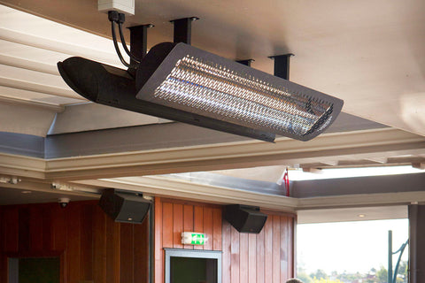 Image of Bromic Tungsten Smart-Heat 6000 Watt 277V Infrared Electric Patio Heater Black | Tungsten 56 in Electric Radiant Heater | BH0420043