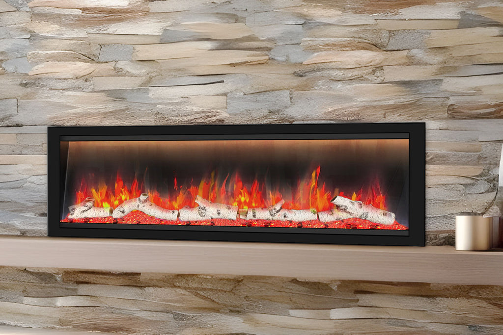 Dynasty Allegro 68 inch Smart Linear Recessed Built in Electric Fireplace | DY-BFM68 | WiFi Dynasty Fireplaces