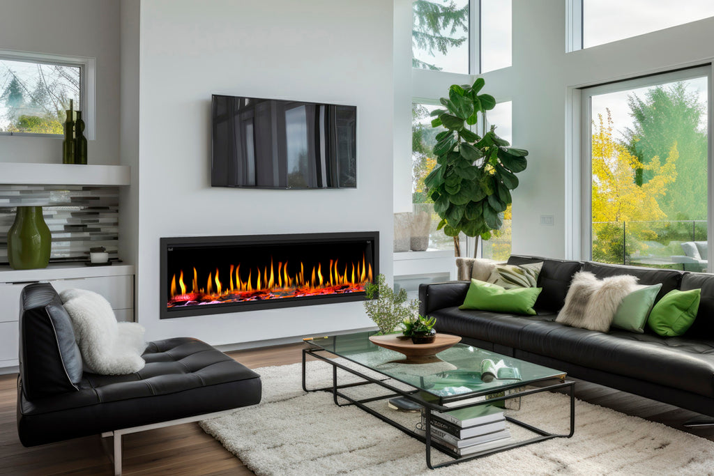 Dynasty Tempo Virtual Linear Recessed Electric Fireplace