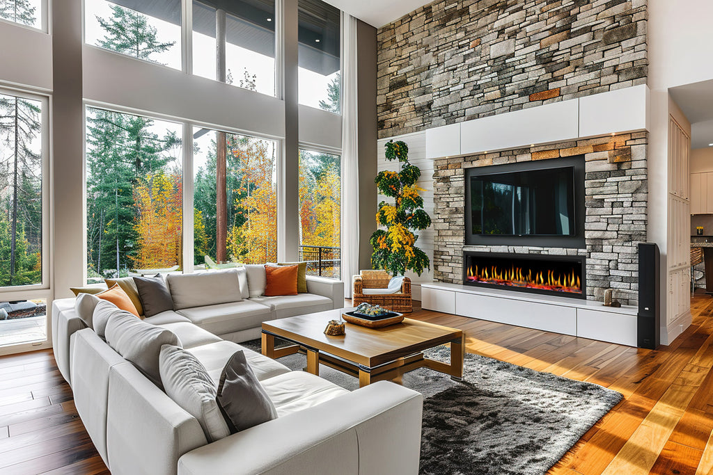Dynasty Tempo Virtual Linear Recessed Electric Fireplace
