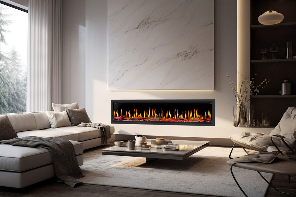 Dynasty Tempo Virtual Linear Recessed Electric Fireplace DY-FVX