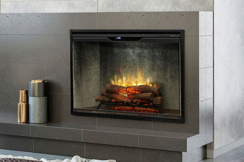 Image of Dimplex Revillusion 42 inch Built In Electric Fireplace Weathered Concrete - Firebox - Heater - RBF42WC - Electric Fireplaces Depot