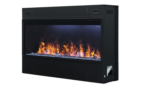 Image of Dimplex Optimyst Linear Water Vapor Built-In Electric Fireplace Water Mist Fireplace with Heater OLF46-AM