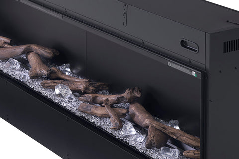 Image of Dimplex Optimyst 66 inch Linear Water Vapor Built-In Electric Fireplace - Water Mist Fireplace with Heater OLF66-AM