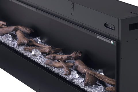 Image of Dimplex Optimyst Linear Water Vapor Built-In Electric Fireplace Water Mist Fireplace with Heater OLF46-AM