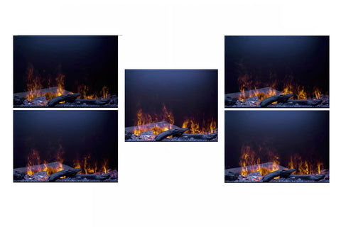 Image of Dimplex Optimyst 66 inch Linear Water Vapor Built-In Electric Fireplace - Water Mist Fireplace with Heater OLF66-AM