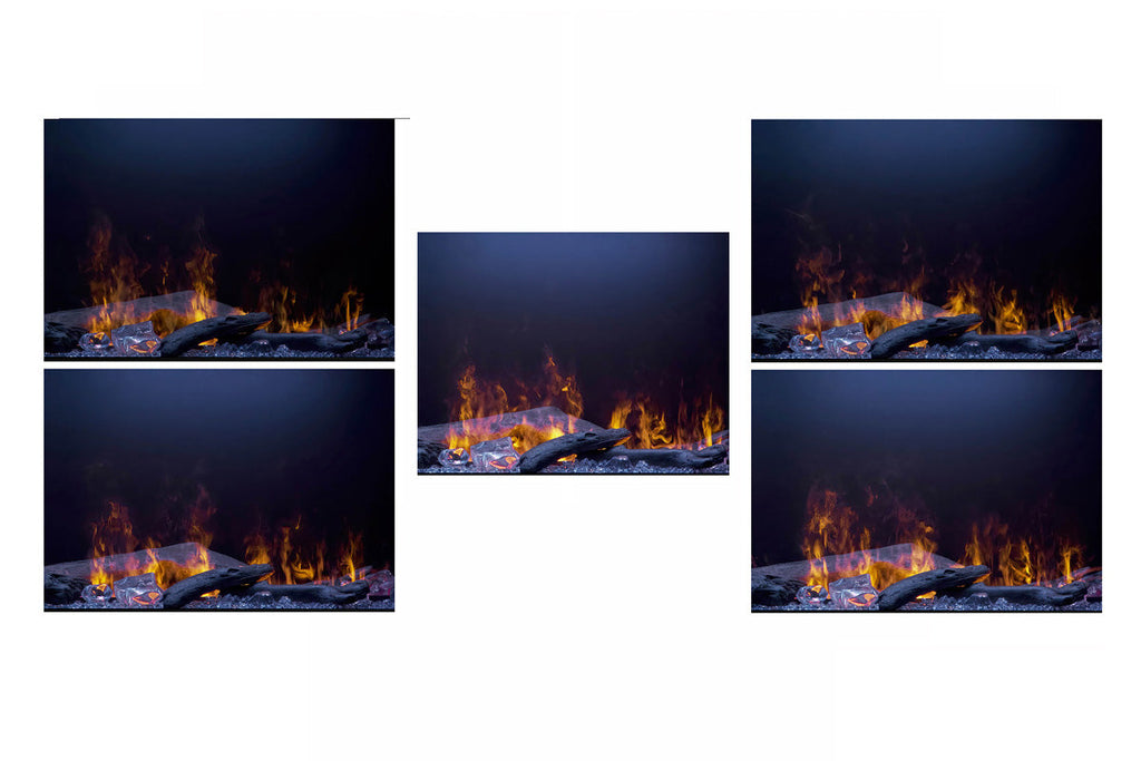 Dimplex Optimyst 86 inch Linear Water Vapor Built-In Electric Fireplace - Water Mist Fireplace with Heater OLF86-AM