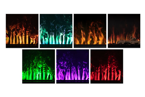 Image of Dimplex Optimyst Linear Water Vapor Built-In Electric Fireplace | Water Mist Fireplace with Heater OLF46-AM