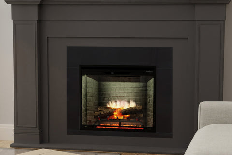 Image of Dimplex Revillusion Built In Electric Fireplace Neutral Brick - Firebox - Heater - REV-NB