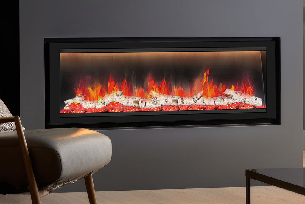 Dynasty Allegro 58 inch Smart Linear Recessed Built in Electric Fireplace | DY-BFM58 | WiFi Dynasty Fireplaces