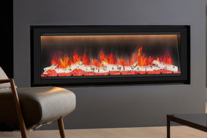 Dynasty Allegro 58 inch Smart Linear Recessed Built in Electric Fireplace | DY-BFM58 | WiFi Dynasty Fireplaces