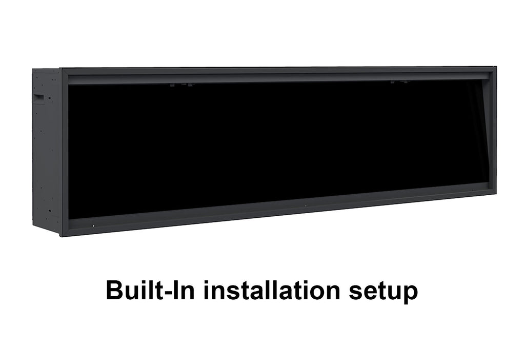 Dynasty Allegro 58 inch Smart Linear Recessed Built in Electric Fireplace | DY-BFM58 | WiFi Dynasty Fireplaces Built In