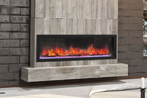 Image of Dynasty Cascade 52-Inch Recessed Linear Electric Fireplace | Wall Mount Electric Fireplace | DY-BTX52 | Electric Fireplaces Depot