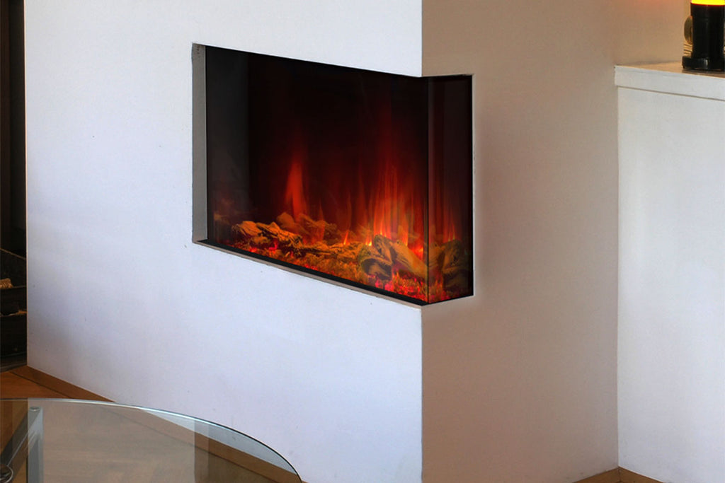 Dynasty Melody 35 Inch 3 Sided 2 Sided Built In Electric Fireplace - DY-BTS35 - Dynasty Fireplaces