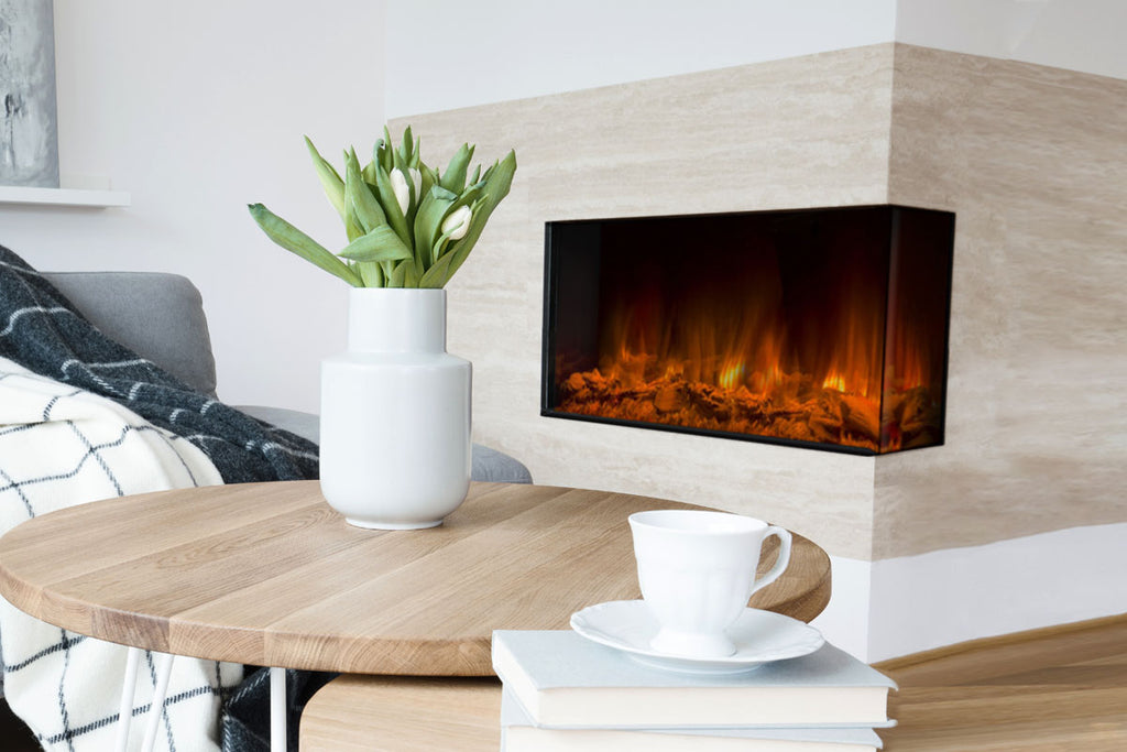 Dynasty Melody 41 Inch 3 Sided 2 Sided Built In Electric Fireplace  - DY-BTS40 - Dynasty Fireplaces