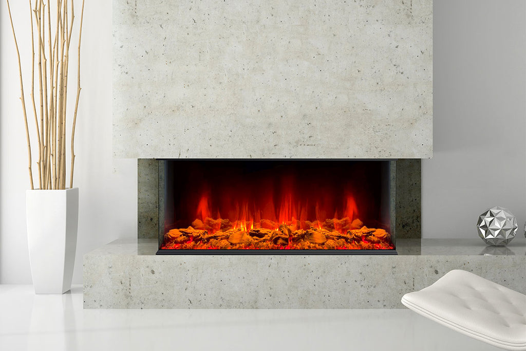 Dynasty Melody 41 Inch 3 Sided 2 Sided Built In Electric Fireplace  - DY-BTS40 - Dynasty Fireplaces