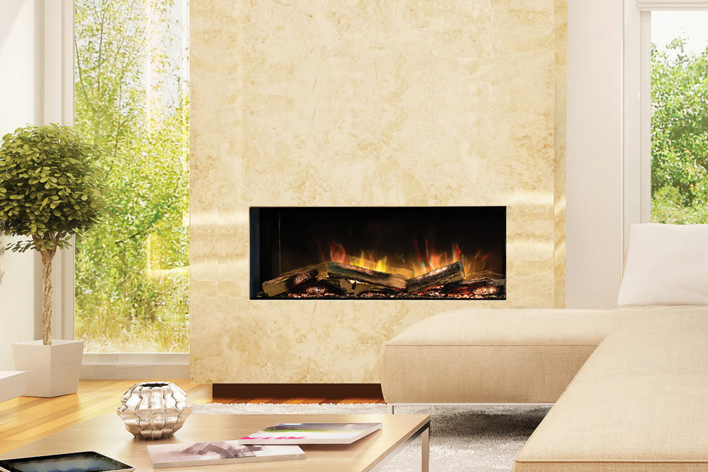 Flamerite Fires E-FX 40-inch 3-Sided 2-Sided Built In Electric Fireplace - FLR-FP-EFX-1000 | Multi Side View E-FX Series