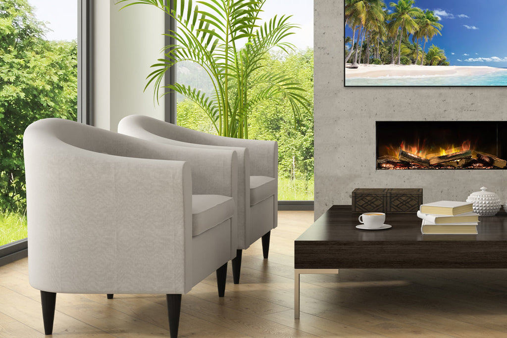 Flamerite Fires E-FX 52-inch 3-Sided 2-Sided Built In Electric Fireplace - FLR-FP-EFX-1300 | Multi Side View E-FX Series