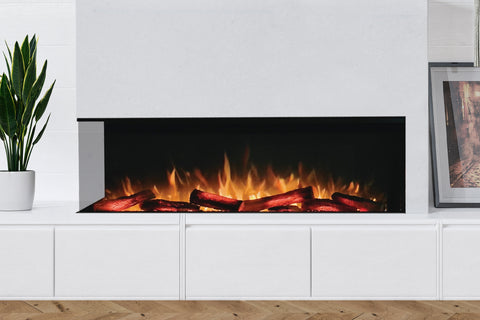 Image of Flamerite Fires E-FX 60-inch 3-Sided 2-Sided Built In Electric Fireplace - FLR-FP-EFX-1500 | FLR-FP-EFX-1500-V2