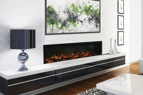 Image of Flamerite Fires E-FX 3-Sided 2-Sided Built In Electric Fireplace - FLR-FP-EFX-V2