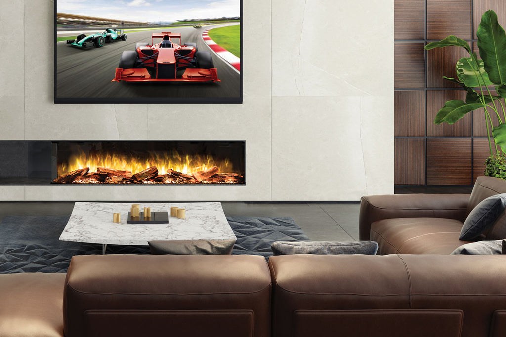 Flamerite Fires E-FX 72-inch 3-Sided 2-Sided Built In Electric Fireplace - FLR-FP-EFX-1800 | Multi Side View E-FX Series