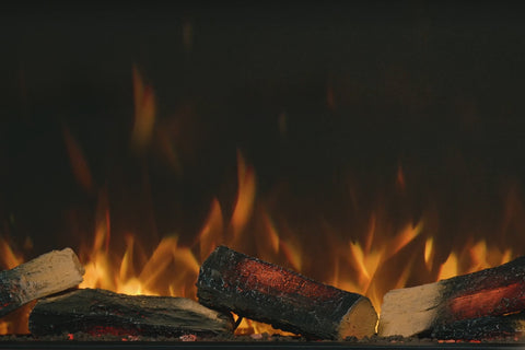 Image of Flamerite Fires E-FX 3-Sided 2-Sided Built In Electric Fireplace - FLR-FP-EFX-V2 Media Bed