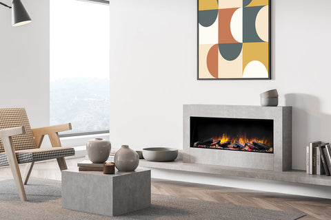Image of Flamerite Fires E-FX Slim Line 40-inch Linear Built-In Electric Fireplace - FLR-FP-EFX-SL-1000