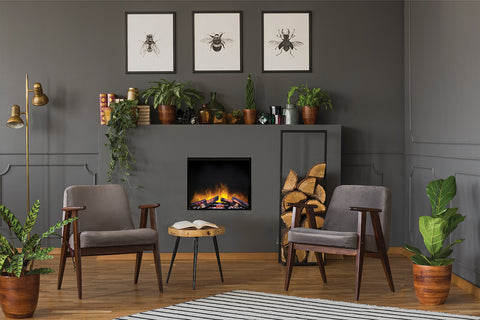 Image of Flamerite Fires E-FX Slim Line 24-inch Built-In Electric Firebox - SL 600 - Electric Fireplace E-FX Slim EFX-SL-600