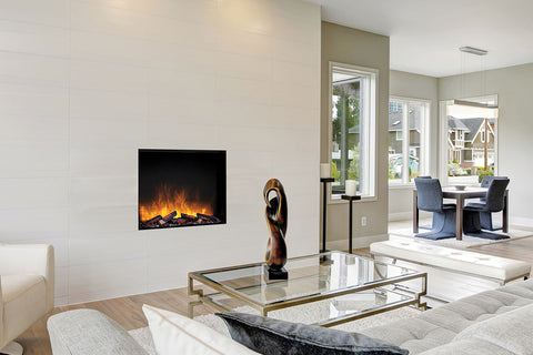 Image of lamerite Fires E-FX Slim Line 30-inch Tall Built-In Electric Firebox - Electric Fireplace E-FX Slim FLR-FP-EFX-SL-750T