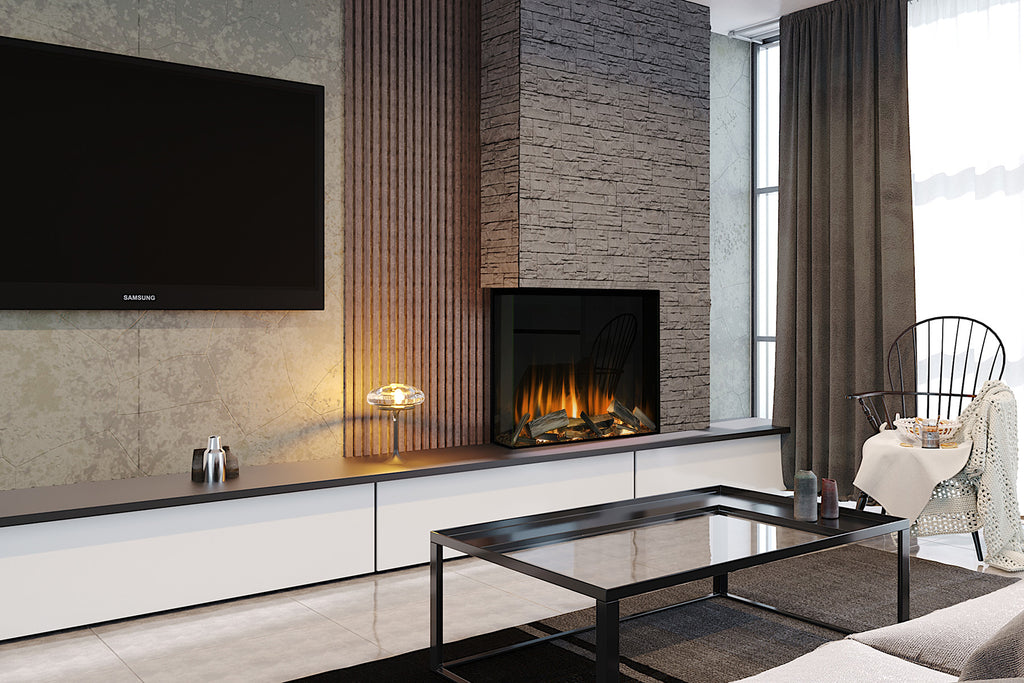 Evonic Fires 32-inch E-Lectra Multi-Side Built-In Electric Firebox - Fireplace E-LECTRA32