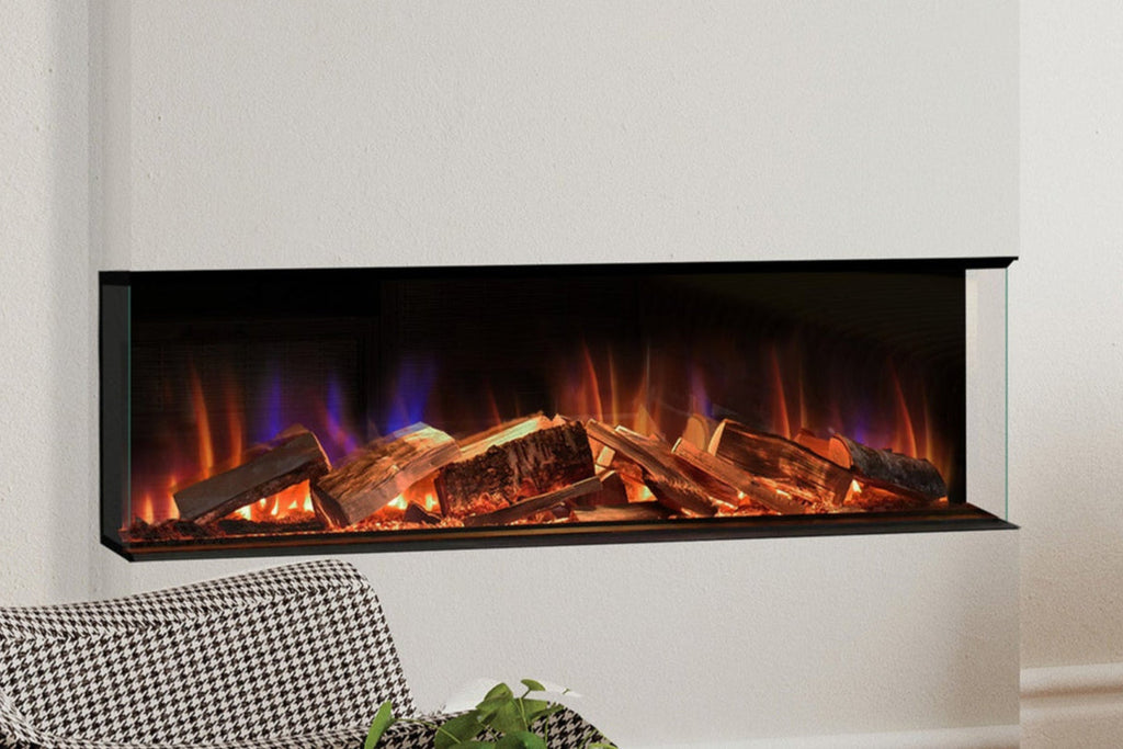 Evonic Fires 50-inch E-Lectra Multi-Side Built-In Linear Electric Fireplace - E-LECTRA50