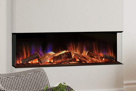 Image of Evonic Fires 50-inch E-Lectra Multi-Side Built-In Linear Electric Fireplace - E-LECTRA50