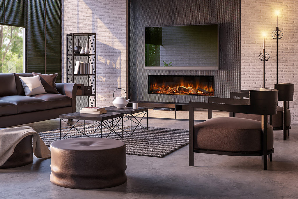 Evonic Fires E-Lectra Multi-Side Built-In Linear Electric Fireplace - E-LECTRA