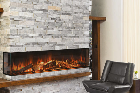 Image of Evonic Fires 70-inch E-Lectra Multi-Side Built-In Linear Electric Fireplace - E-LECTRA70