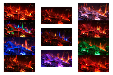 Image of Evonic Fires  E-Lectra Multi-Side Built-In Electric Fireplace Flames