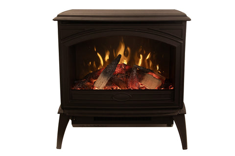 Image of Sierra Flame 28-inch Cast Iron Freestanding Smat Electric Stove - Electric Fireplace Heater E70-HO