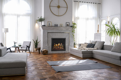 Image of Napoleon Elevation X 36 LCD Virtual Built-In Electric Fireplace - Digital Firebox Insert NEFB36LCD-MF