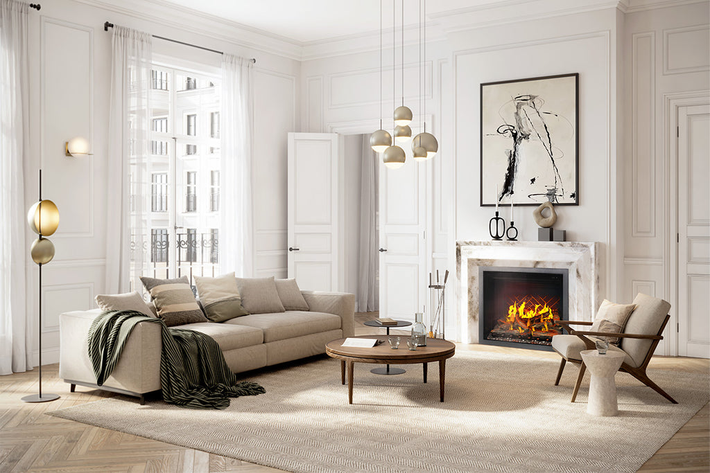 Napoleon Elevation X 36 LCD Virtual Built-In Electric Fireplace - Digital Firebox Insert NEFB36LCD-MF