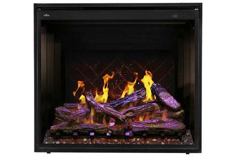 Image of Napoleon Elevation X 36 LCD Virtual Built-In Electric Fireplace - Digital Firebox Insert NEFB36LCD-MF