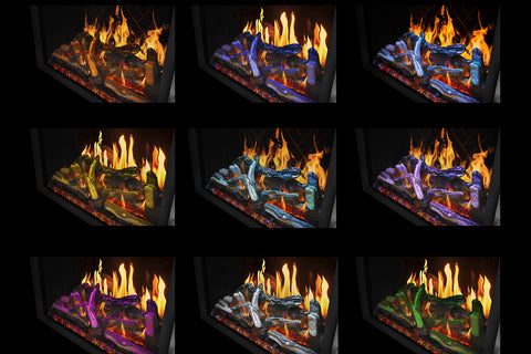 Image of Napoleon Elevation X LCD Virtual Built-In Electric Fireplace Top Light