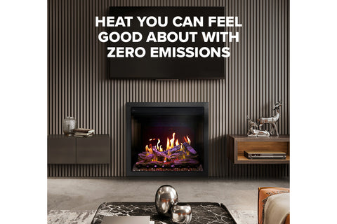 Image of Napoleon Elevation X 36 LCD Virtual Built-In Electric Fireplace - Digital Firebox Insert NEFB36LCD-MF