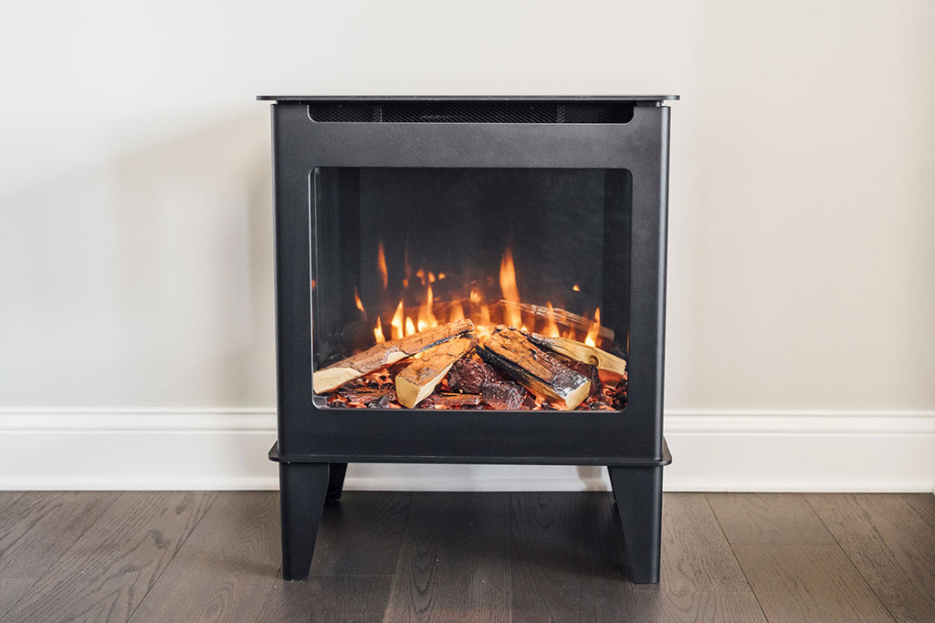 Forge & Flame Fuzion-EX 22-inch Freestanding Electric Stove in Black FUZION-EX