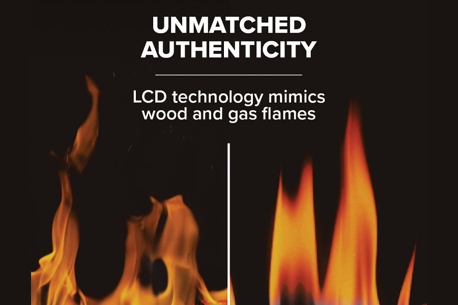 Napoleon Luminex 65 inch LCD Virtual Smart Multi-Sided Built In Electric Fireplace NEFL65LCD-3SV