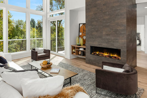 Image of Flamerite Fires E-FX 60-inch 3-Sided 2-Sided Built In Electric Fireplace - FLR-FP-EFX-1500 | Multi Side View E-FX Series