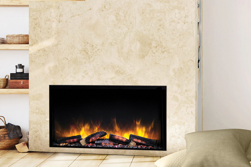 Flamerite Fires E-FX Slim Line 30-inch Built-In Electric Firebox - Electric Fireplace E-FX Slim FLR-FP-EFX-SL-750S