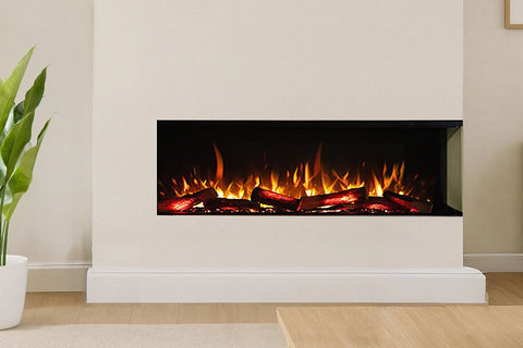 Image of Flamerite Fires E-FX 52-inch 3-Sided 2-Sided Built In Electric Fireplace - FLR-FP-EFX-1300 | FLR-FP-EFX-1300-V2