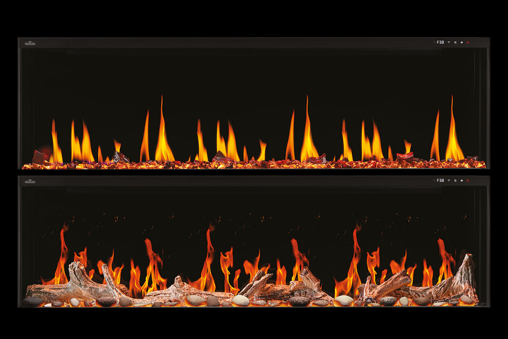 Napoleon Luminex 65 inch LCD Virtual Smart Multi-Sided Built In Electric Fireplace NEFL65LCD-3SV