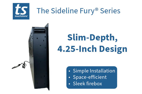 Image of Touchstone Sideline Fury Smart Wall Mount Recessed Electric Depth Fireplace