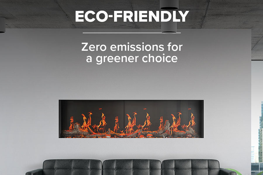 Napoleon Luminex 65 inch LCD Virtual Smart Multi-Sided Built In Electric Fireplace NEFL65LCD-3SV